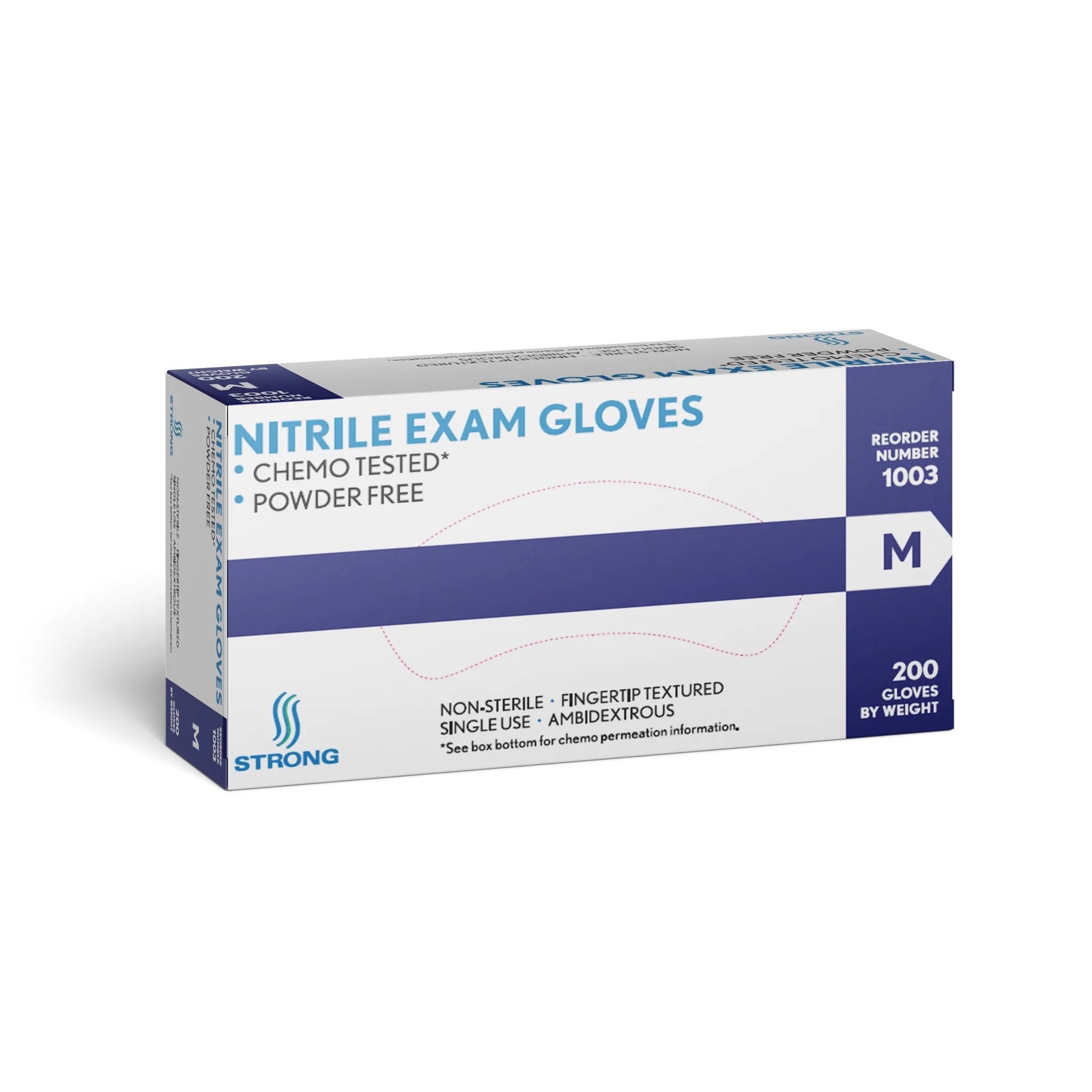 STRONG Nitrile Exam Gloves - 2000 Per Case - Powder Free - Free Shipping