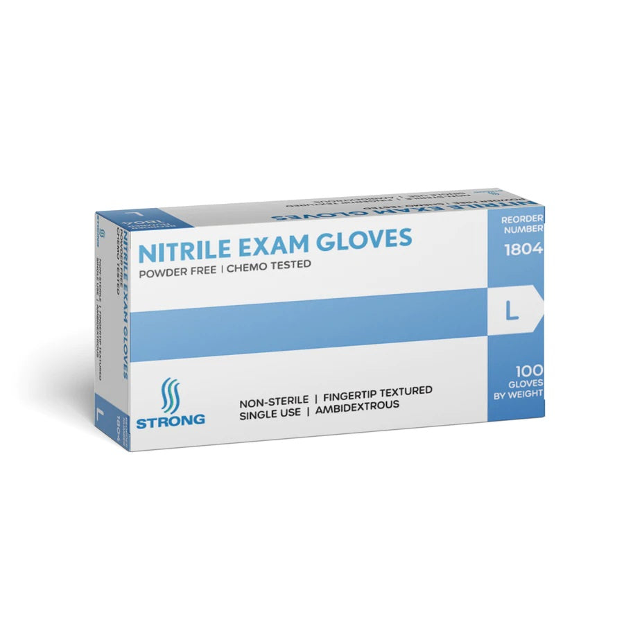 Medical Grade/ Chemo Grade Nitrile Exam Gloves -  1000 Per Case with FREE shipping